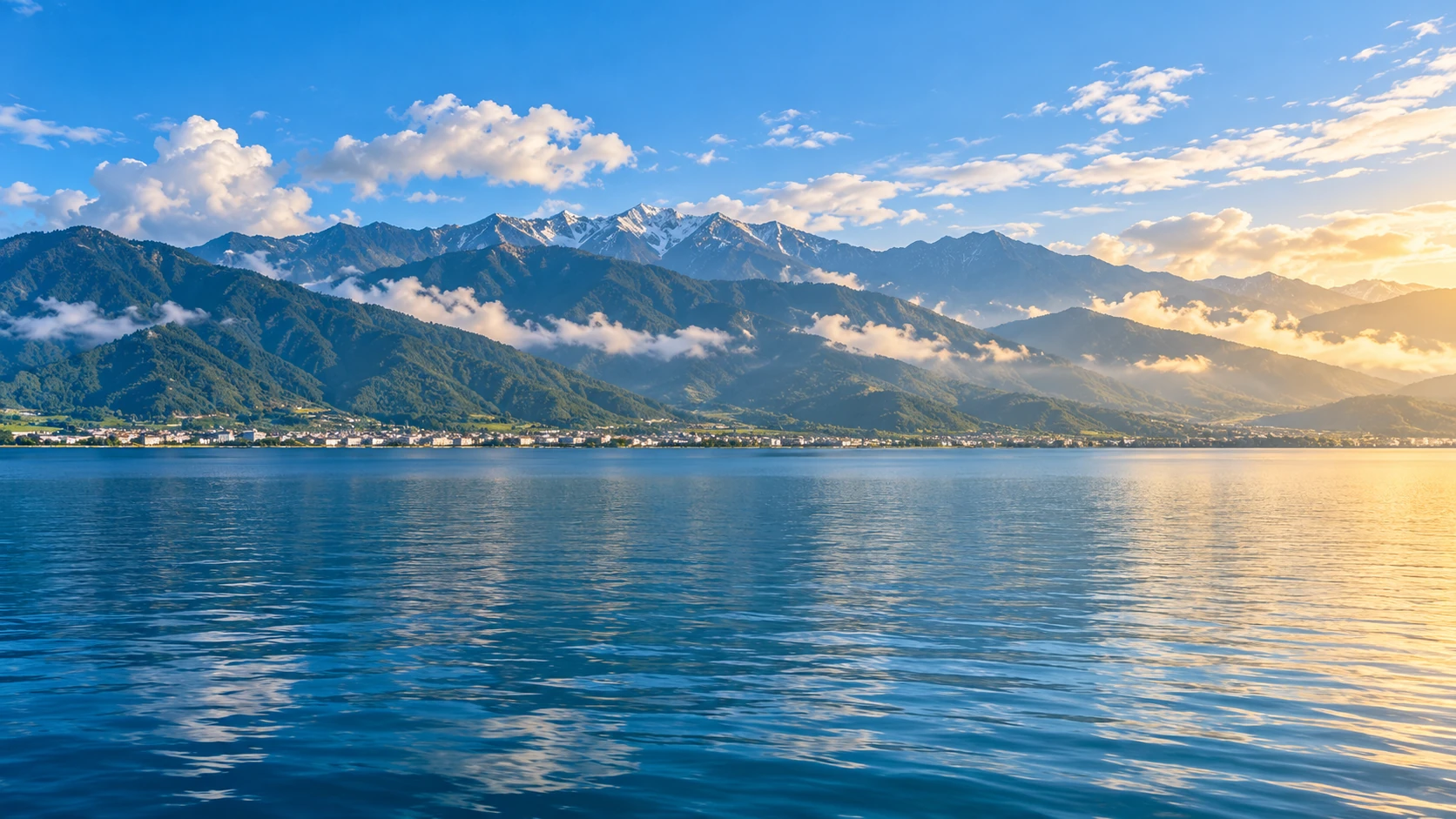 ChenC 主站的苍山洱海山水背景